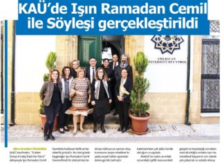 KAÜ’ DE IŞIN RAMADAN CEMİL İLE SÖYLEŞİ GERÇEKLEŞTİRİLDİ
