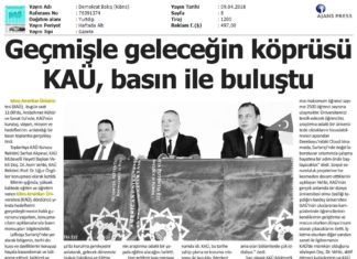 Geçmişle Geleceğin Köprüsü KAÜ, Basın ile Buluştu