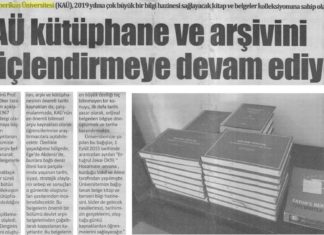 KIBRIS AMERİKAN ÜNİVERSİTESİ KÜTÜPHANE VE ARŞİVİNİ GÜÇLENDİRMEYE DEVAM EDİYOR
