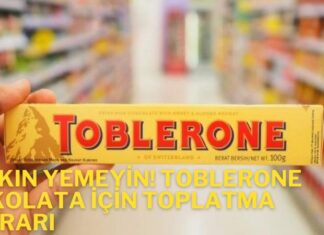 Sakın yemeyin! Toblerone çikolata için toplatma kararı