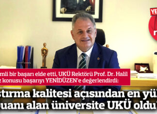 Araştırma kalitesi açısından en yüksek puanı alan üniversite UKÜ oldu