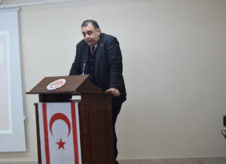 Arel Üniversitesi Uluslararası İlişkiler Bölüm Başkanı ve KTKD İstanbul Şubesi Yönetim Kurulu Üyesi Prof. Dr. Uğur Özgöker KIBRIS EVİ’nde TMT ve KTKD’ nin Kuruluş ve Faaliyetlerini Anlattı.