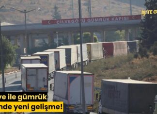 Suriye ile gümrük krizinde yeni gelişme!