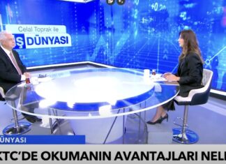 SİMGE ERDAL KKTC’DE OKUMANIN AVANTAJLARINI ANLATIYOR. CELAL TOPRAK İLE İŞ DÜNYASI