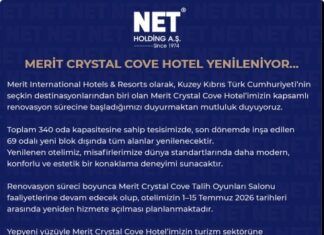 MERİT Crystal Cove Hotel Yenileniyor…