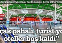 KKTC’ye Uçak Pahallı, Turist Yok, Kıbrıs’taki Oteller Boş Kaldı