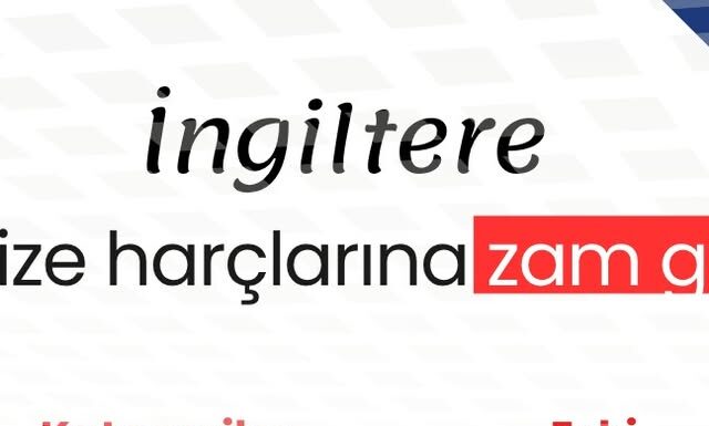 İngiltere İçişleri Bakanlığı (Home Office), 8 Nisan 2026 tarihinden itibaren geçerli olacak yeni vize harçlarını açıkladı.