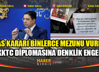 Kıbrıs Sağlık ve Toplum Bilimleri Üniversitesindeki sahte diploma skandalı nedeniyle FAS Hükümeti KKTC diplomalarını tanımamaya başladı.