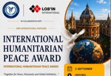 INTERNATIONAL HUMANITARIAN PEACE AWARD – 2 September-OXFORD UNIVERSITY
