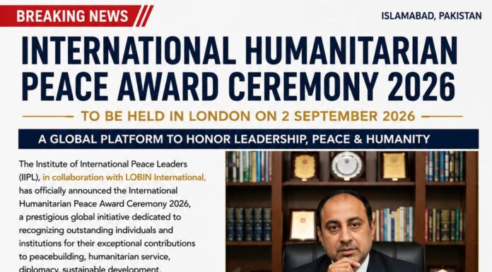 International Humanitarian Peace Award Ceremony 2026