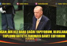 Erdoğan: Bir kez daha çağrı yapıyorum, Uluslararası toplumu KKTC’yi tanımaya davet ediyorum