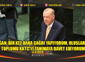 Erdoğan: Bir kez daha çağrı yapıyorum, Uluslararası toplumu KKTC’yi tanımaya davet ediyorum
