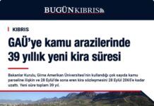 Bakanlar Kurulu, Girne Amerikan Üniversitesi’nin kullanımındaki 17 ayrı kamu parseline ilişkin kira sözleşmesini 28 Eylül 2065’e kadar uzattı. 28 Eylül 2026’da sona eren sözleşme böylece 39 yıl daha uzatılmış oldu. Karar, Taşınmaz Hazine Malları Yasası kapsamında onaylandı.